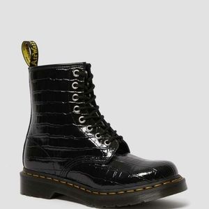 Doc Martens 1460 Patent Leather Crocodile Boot